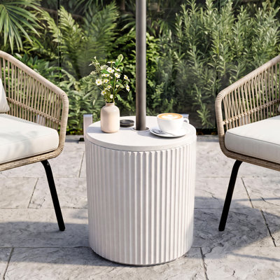 Plastic Patio Side Table Umbrella Base