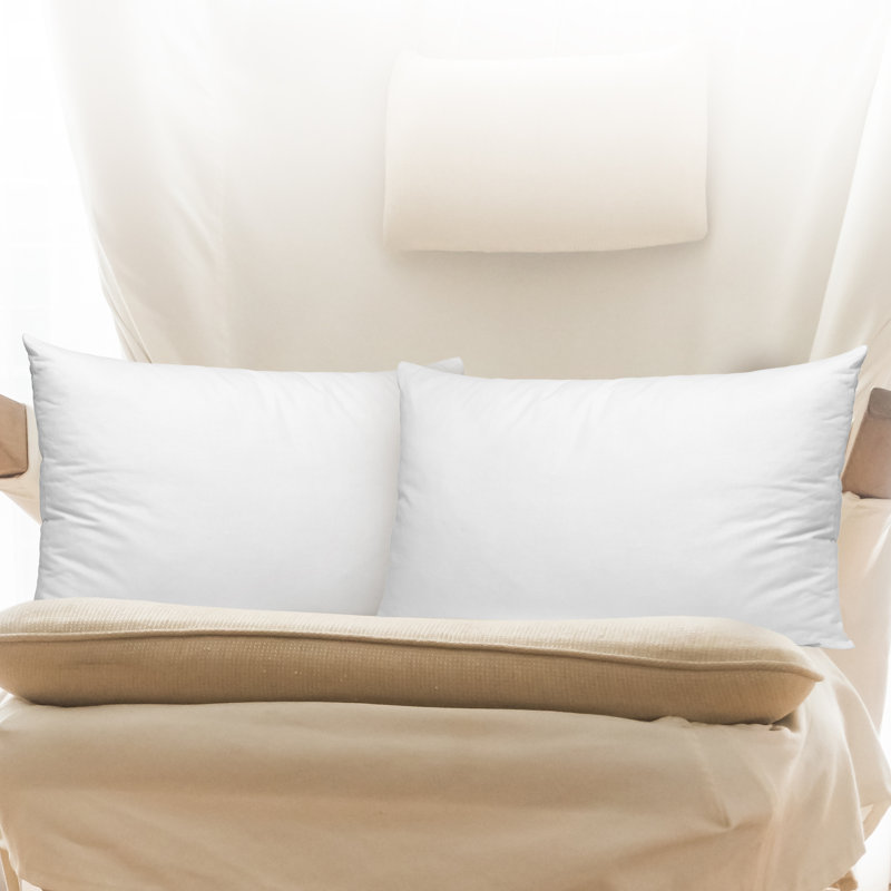 Housse de coussin rectangulaire en microfibre et insert