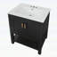 Meuble-lavabo moderne avec design élégant en sergé, pour un rangement efficace-126671629