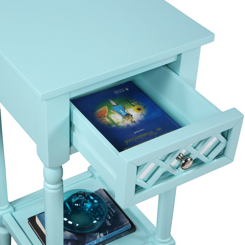 Mayall End Table, Aqua Blue