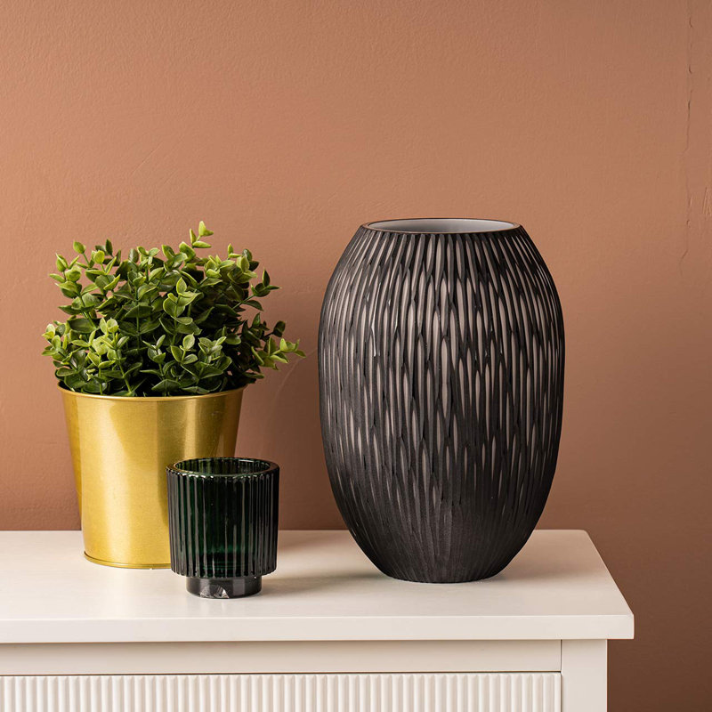 Stunning Handmade Vase for the Living Room, Fancy Decorative Glass Vase, 24" H x 17" W x 17" D