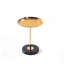 2P, table d'appoint réglable, petite table à thé Martini, table de bout décorative en marbre naturel et doré pour présentation et rangement