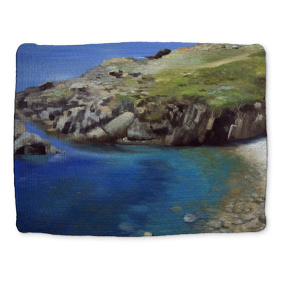 Blue Marine Sea Braided Polyester Placemat - Spanish Coast Decor