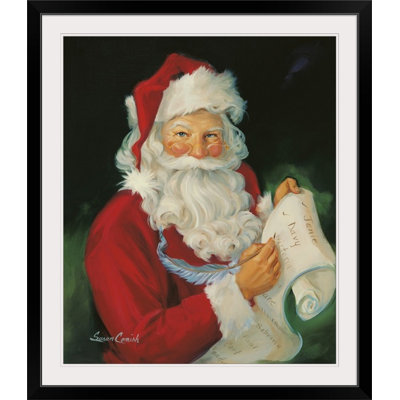 Thuc «Checking His List» par Susan Comish, reproduction d'art