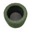 Repose-pieds rond avec rangement en mousse haute densité et tissu bouclé vert doux, parfait pour les sièges supplémentaires et le rangement caché-1581502753