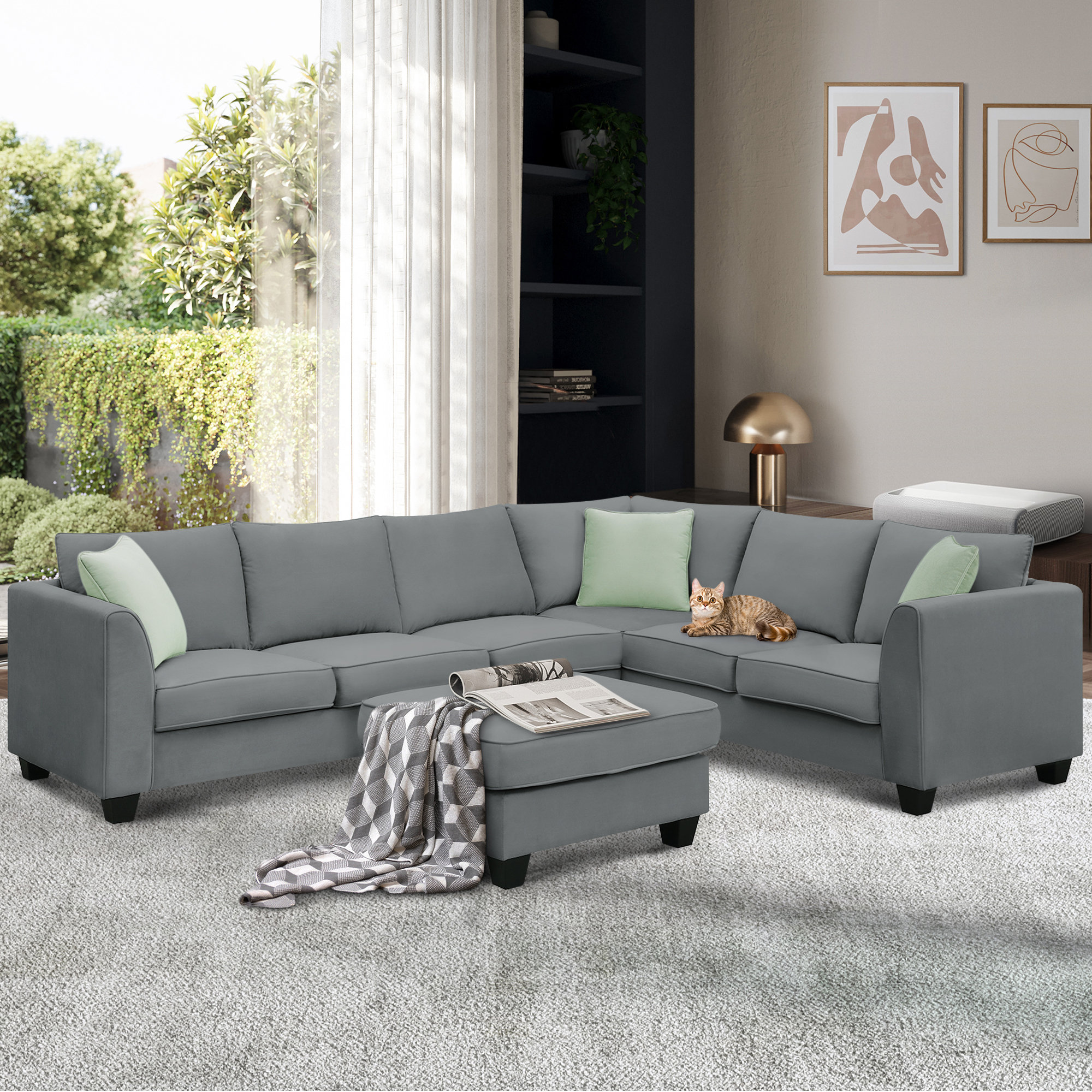 Pillows for 2024 gray sectional