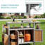 Mobile Garden Cabinet Grill Cart