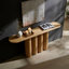 Console 66,9 po, pieds cylindriques pour entrée - naturel