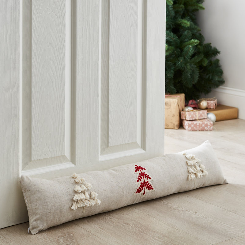 Tufted Christmas Tree Door Draught Excluder