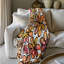 Groovy Gerbera Gala - 1 Piece Premium Sherpa Blanket-221151324