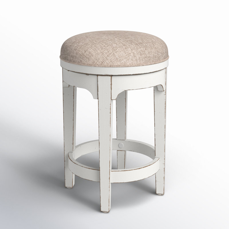 Tabouret de bar rotatif 25 po Colchester, White