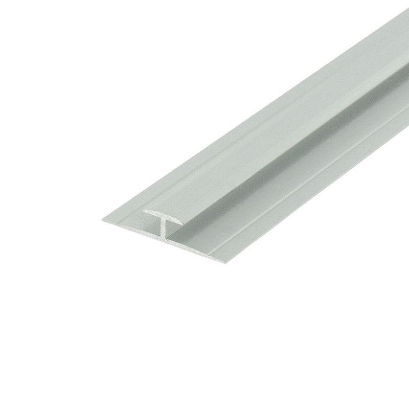 Le profilé en aluminium Outwater H s'adapte au matériau de la moulure de séparation en aluminium anodisé transparent (satiné) de 5/32 po d'épaisseur 72 po (paquet de 10)