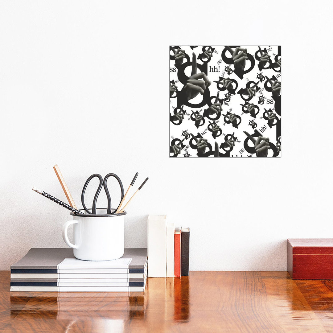 Shh All Over by Ali Gulec - Wrapped Canvas Gallery-Wrapped Canvas Giclée