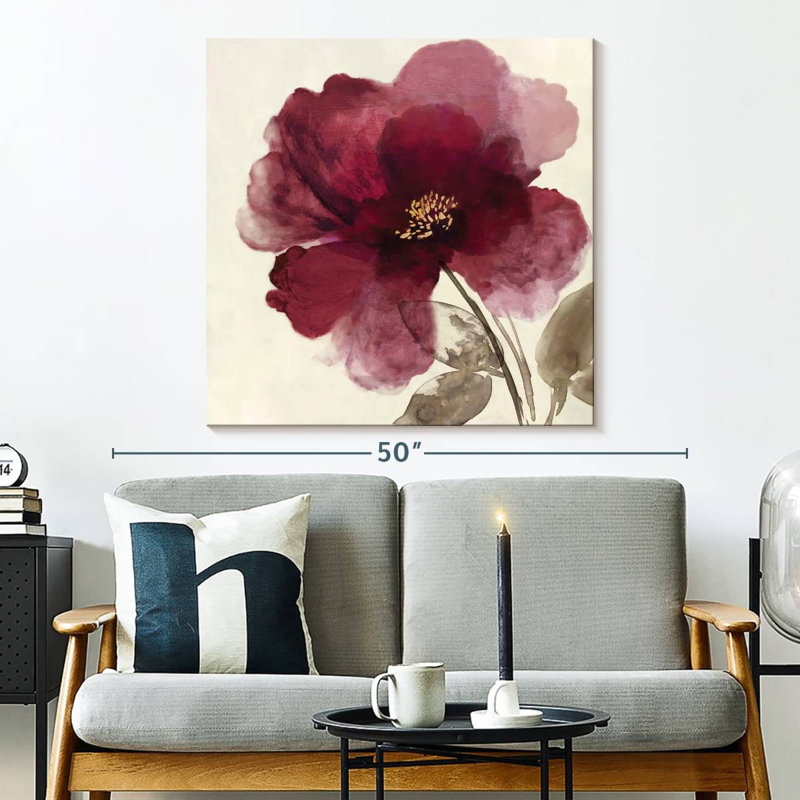 Harnek Crimson Peony II, H 33 po x l 33 po