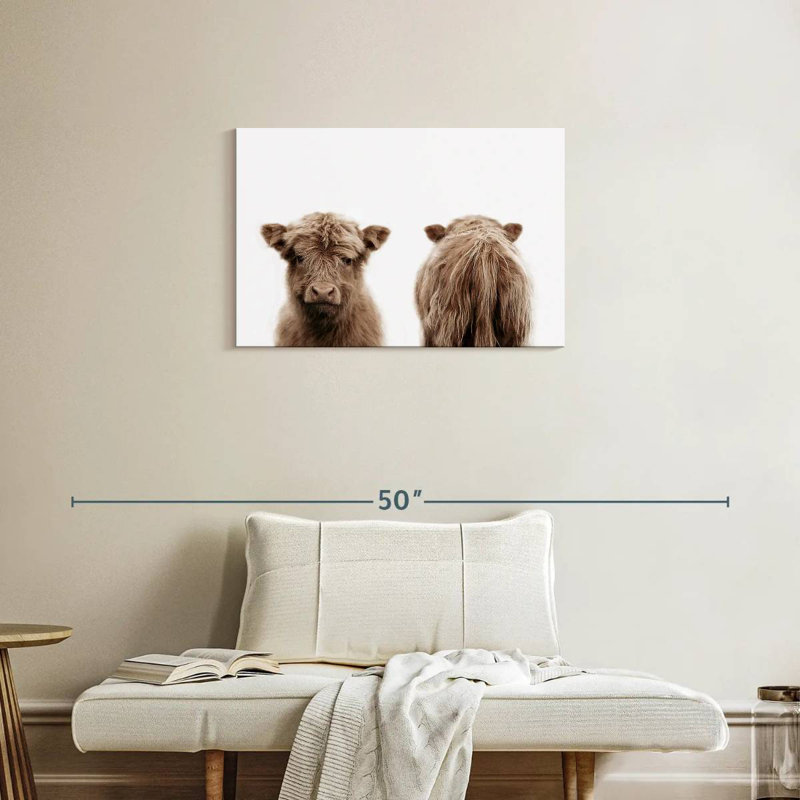 Portrait de vache Brampt Highland, H 20 po x l 30 po