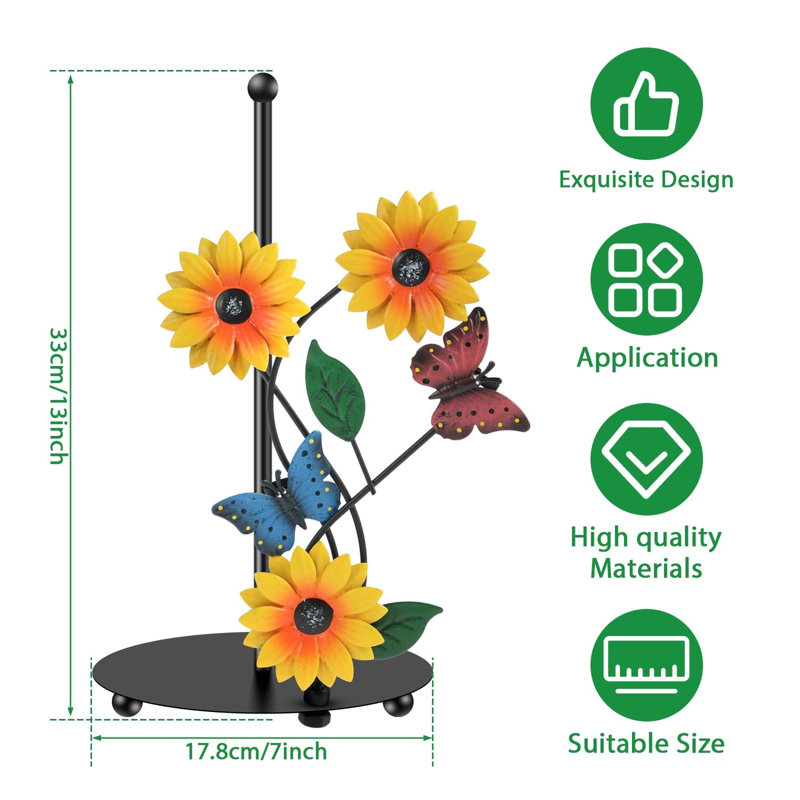 Kitchen Roll Holder Sunflower Paper Towel Holder
