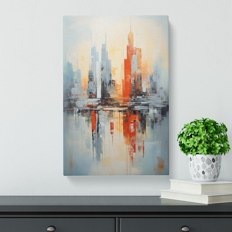 Skyline Abstract No.4 - No Frame Print, 76cm H x 50cm W x 3cm D