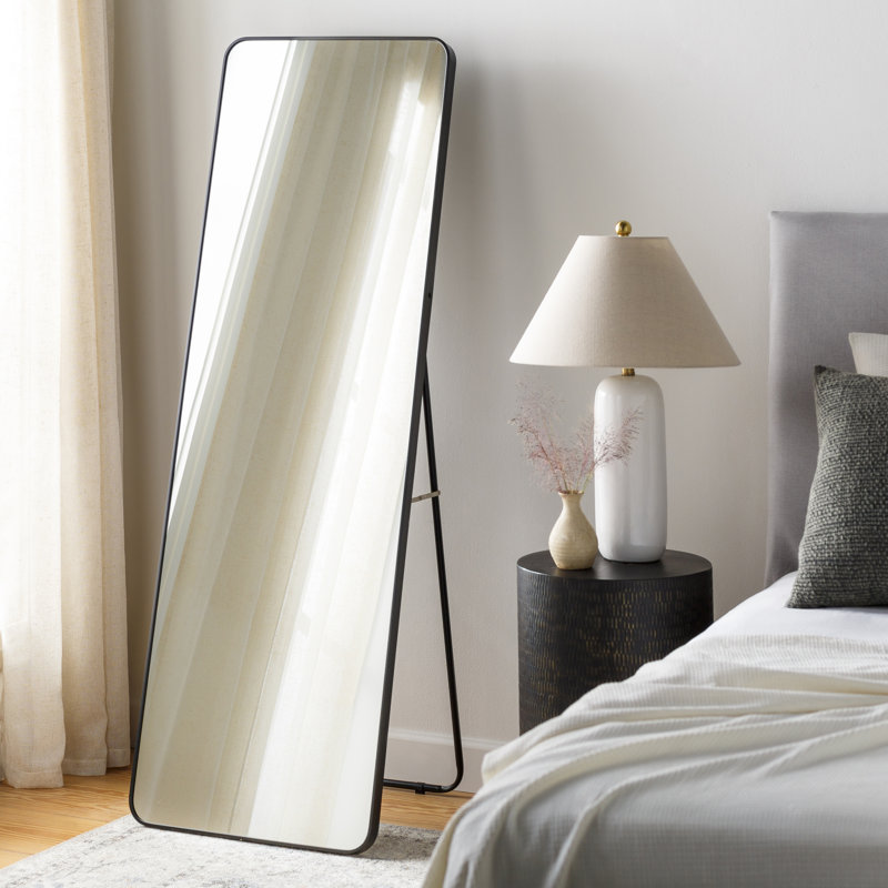 Miroir pleine longueur Destefano Essence, Noir, 65 po x 22 po