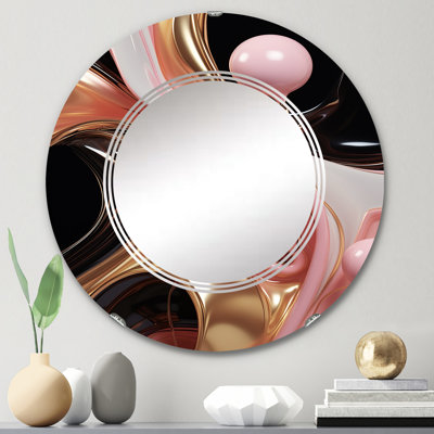 Ogdensburg - Miroir mural moderne rond