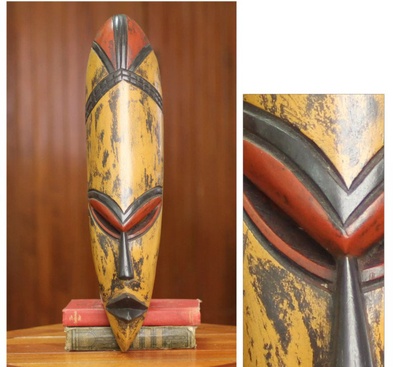 African Handmade Solid Wood Wall Decor
