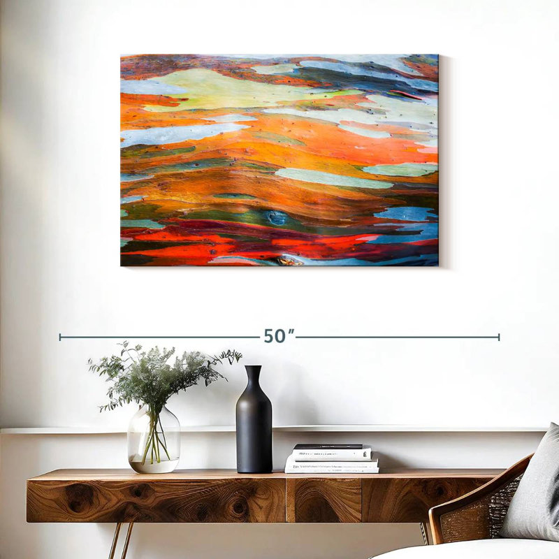 Avery Abstract Eucalyptus Tree Bark, 24'' H x 36'' W