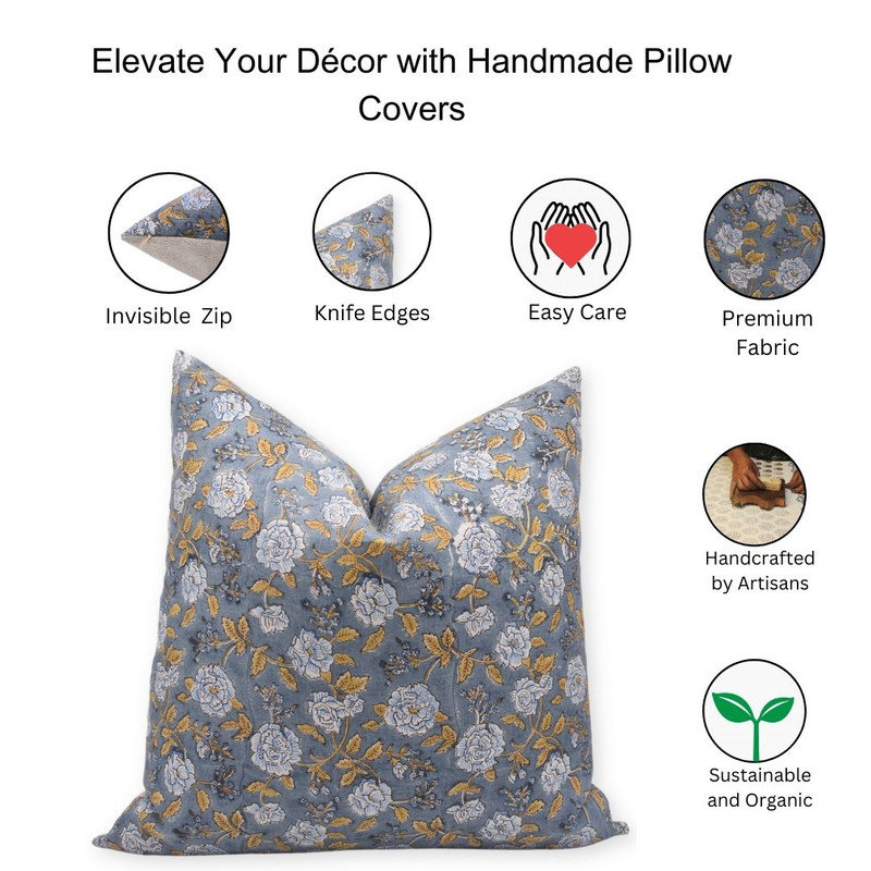 Linen Square Indoor/Outdoor Pillow Cover, 20" x 20", Square