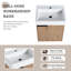 Meuble-lavabo simple 18,57 po avec plateau en céramique