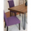 Ensemble de 6 ensembles repas: table en épingle à cheveux, 4 chaises attrayantes et ensemble de banc:-1208309557-1208309556