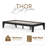 Carruthers Full Bed Frame - Solid Wood Platform Bed - Japanese Joinery Bed Frame - Wood Slat Support - No Box Spring Needed - Easy Assembly - Minimalist & Modern Style (Midnight Charcoal, Twin Xl)-122289696-122289692