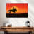 Lelar Sunset Cowboy Silhouette