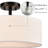 Drum Shade Semi Flush Mount 3-Light-717928031