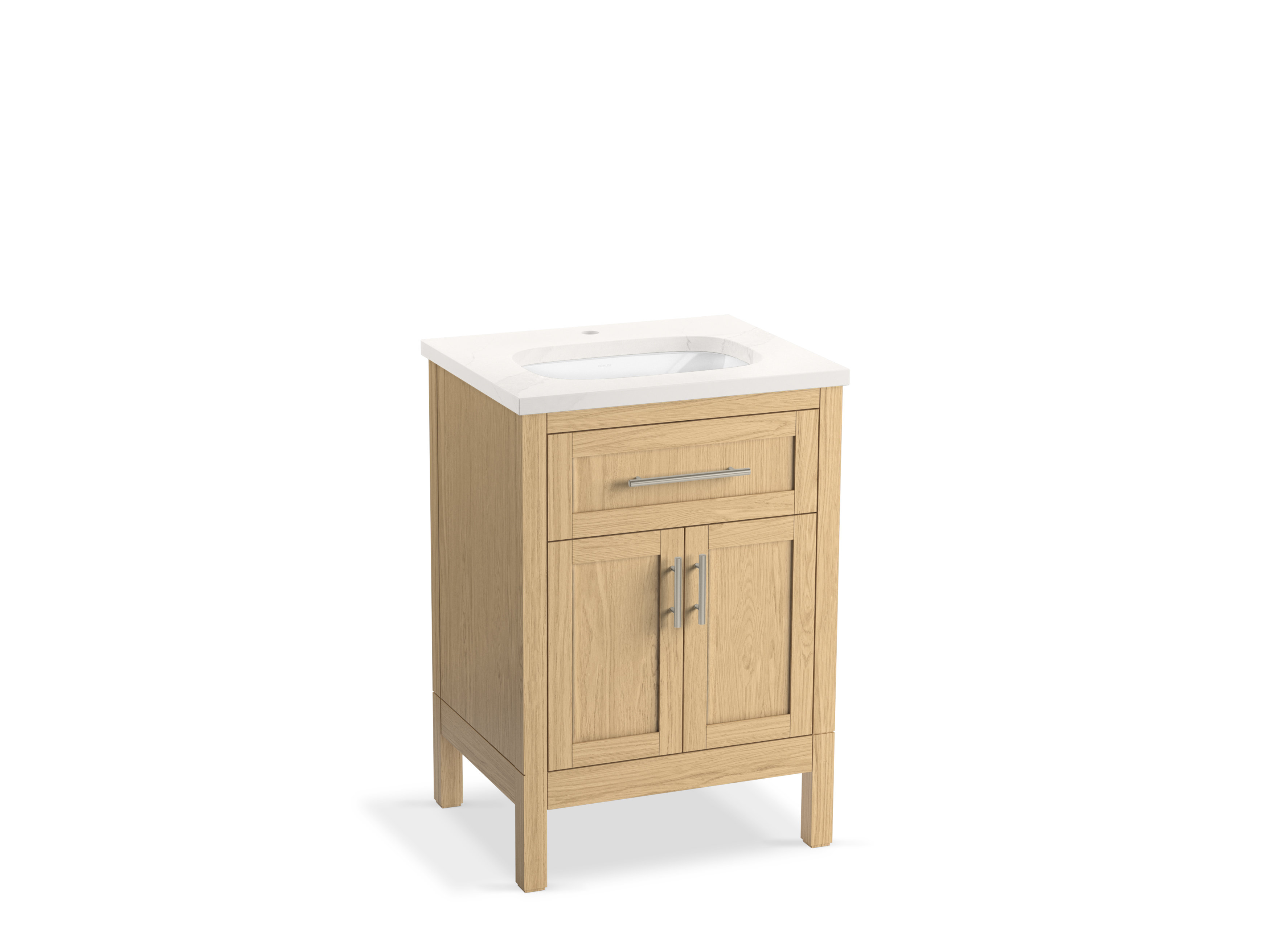 Kohler Hadron 24 In. Bathroom Vanity Cabinet With Sink And Quartz Top ...
