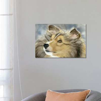 Good Company - Shetland Sheepdog by Judith Stein - Wrapped Canvas Painting