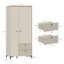 2 Door Manufactured Wood Wardrobe