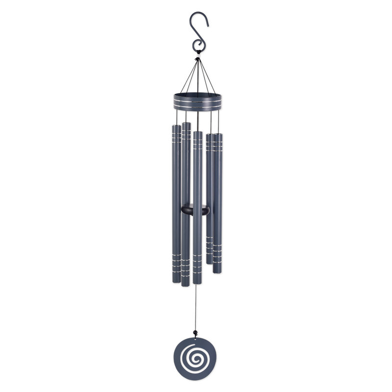 Carillon Hunnicutt, H 41 po x l 5,5 po x P 2,25 po, Gris