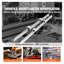 Ensemble de rails de guidage SBR16, 2 rails de commande numérique par ordinateur 31,5 po et 4 blocs coulissants, ensemble de mouvement linéaire en acier au carbone de précision pour les machines automatisées de bricolage
