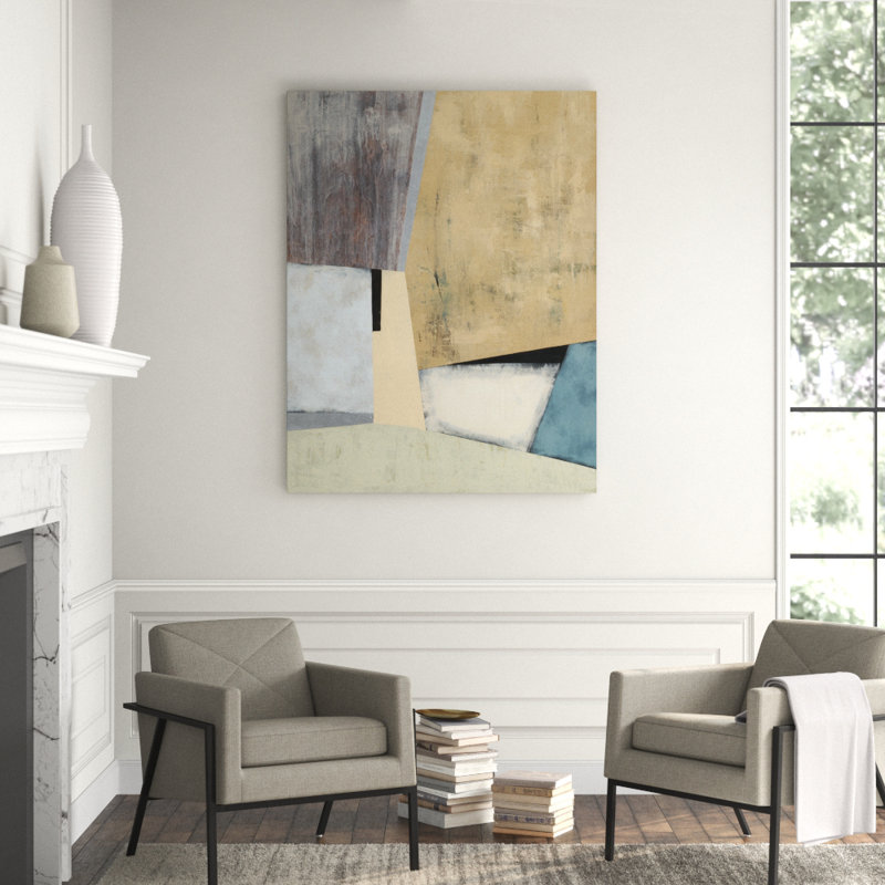 Spring Divide I Print by Barclay Butera, 39" H x 30" W x 1.5" D, Hand Embellishment Texture