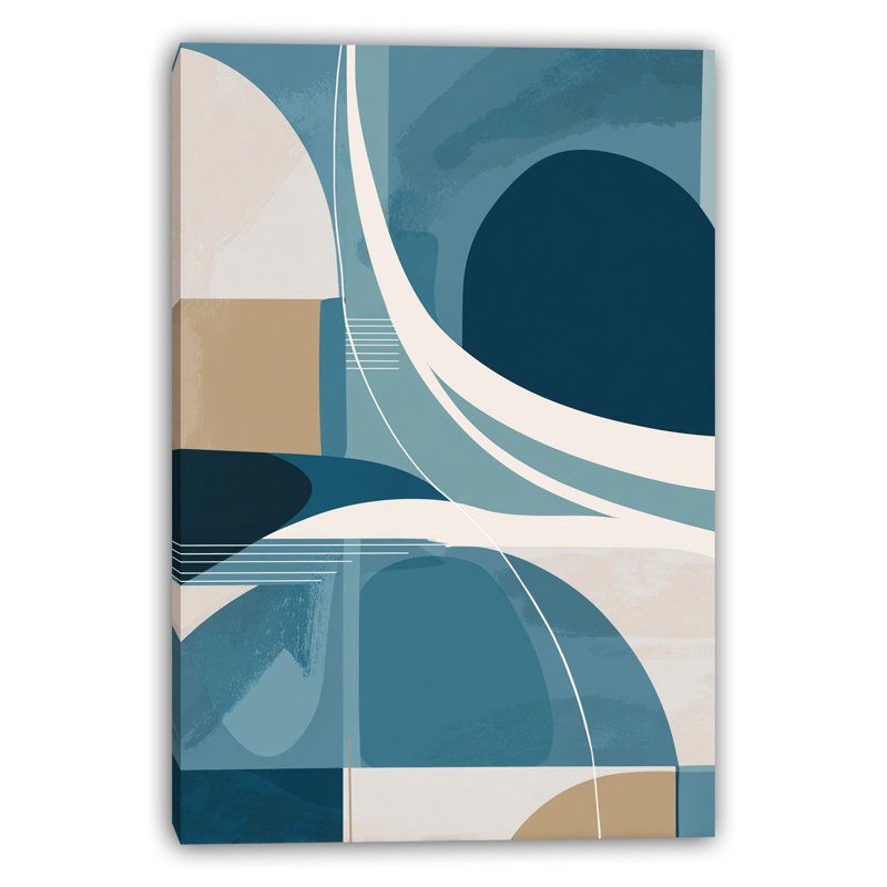 Art mural sur toile Coastal Curve, H 16 po x l 12 po x P 1 po