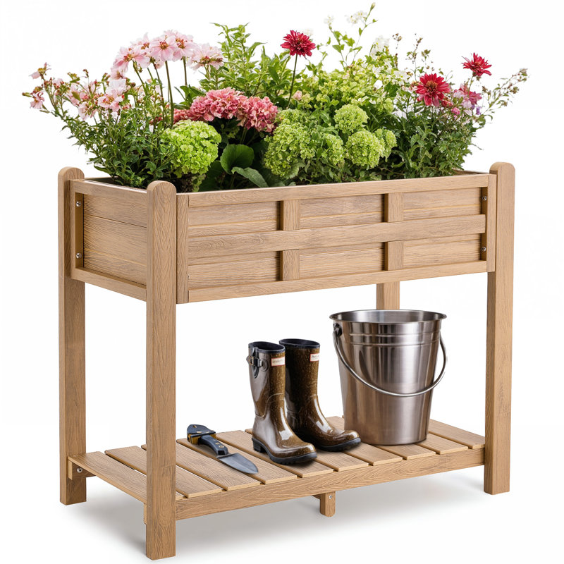 Boîte à fleurs en bois Teshara