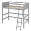 Lit mezzanine en bois avec échelle-1867699107