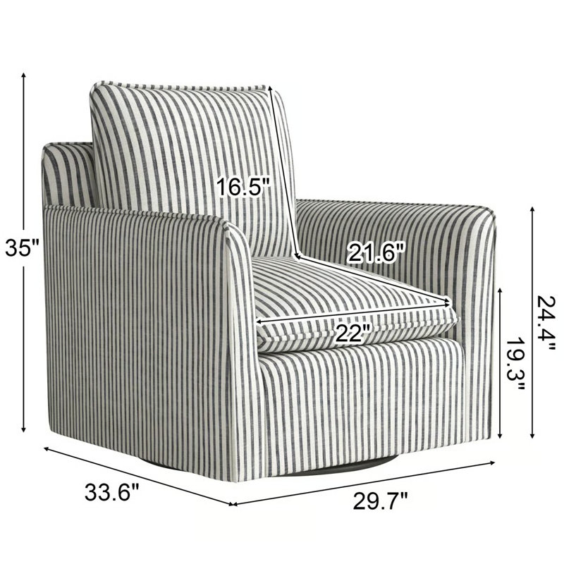 Ensemble de salon 2 pièces avec canapé convertible et fauteuil d'appoint pivotant