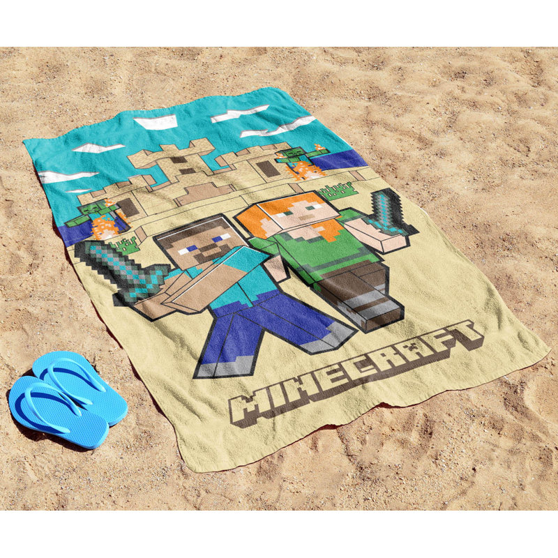 Minecraft Minecraft - Beach Defense Beach Towel