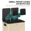  2 x 20L Dual Rubbish Bin Pedal Bin for Recycling and Waste, Gold Tone-113050692