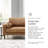 85'' Faux Leather Sofa