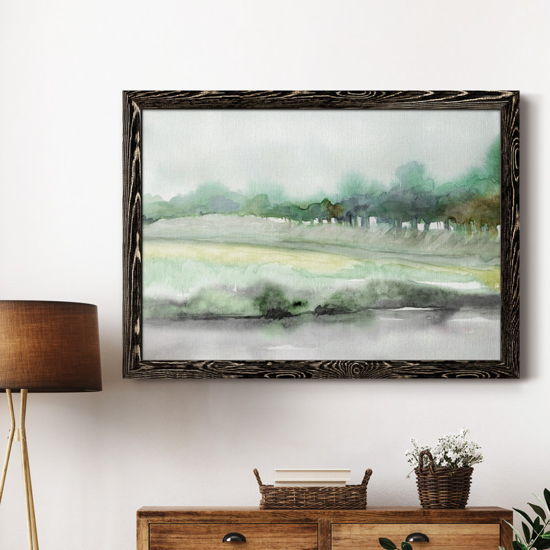 " Season Of Summer " Painting Print, Black Framed, 31" H x 44" W x 1" D