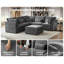 Canapé modulaire surdimensionné en V en chenille surdimensionné en V avec canapé-lit-1620451447