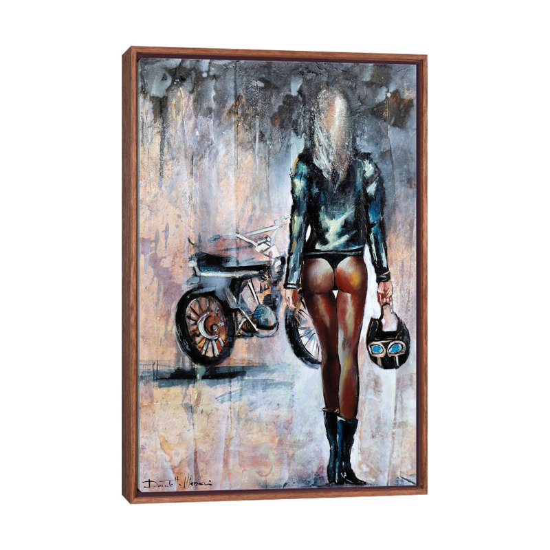 Follow Me 1 Piece Painting on Canvas, 66.04 cm H x 45.72 cm W, Classic Brown Wood Framed