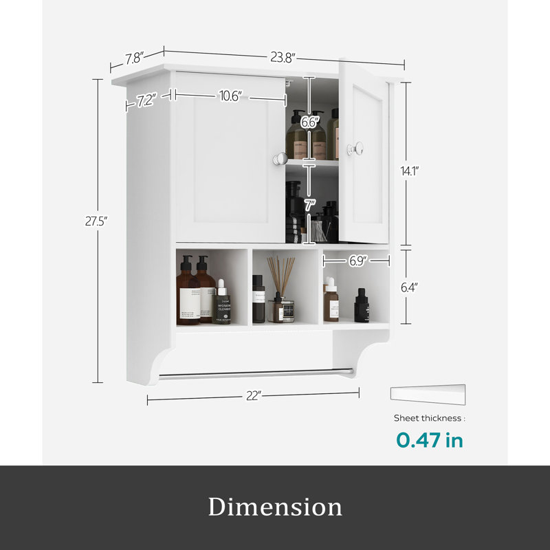 Armoire de salle de bain, Blanc
