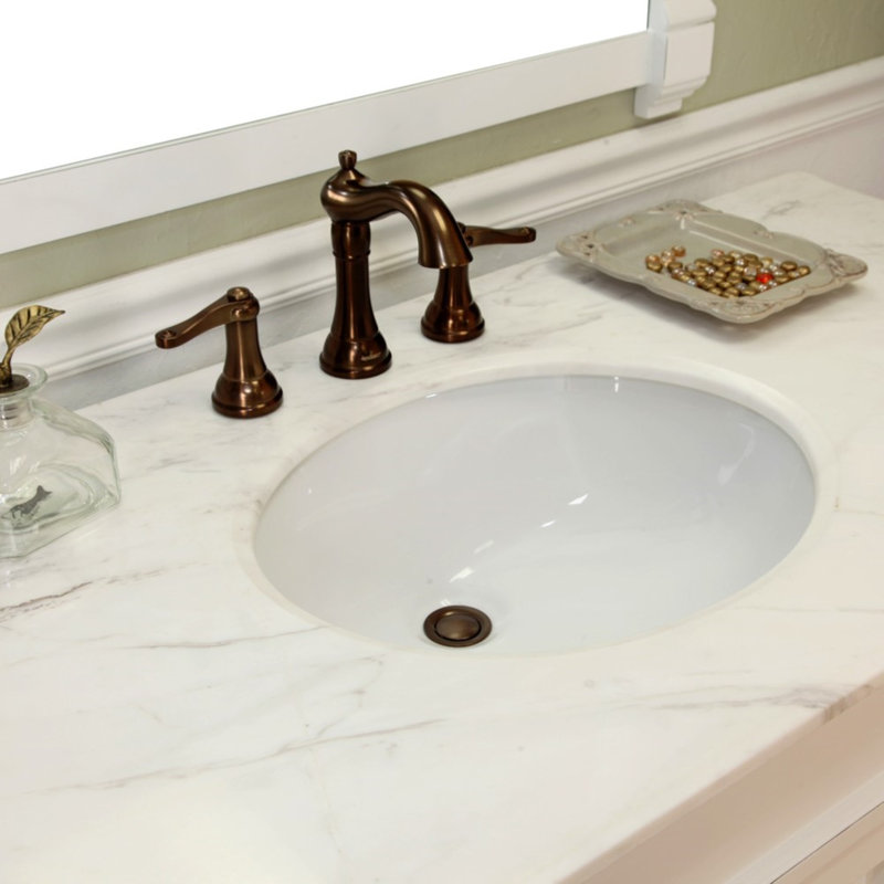 Ensemble de meuble-lavabo simple 50 po Aberdash, Blanc
