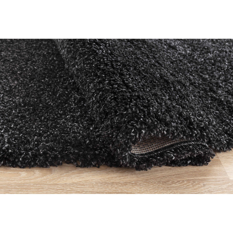 Esterly Solid Colour Shag Area Rug, Runner 60 x 220cm